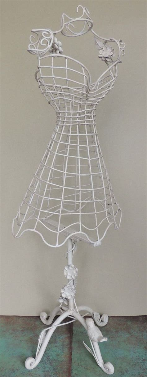 Vintage White Wire Dress Form Wire Dress Form Dress Form On Etsy