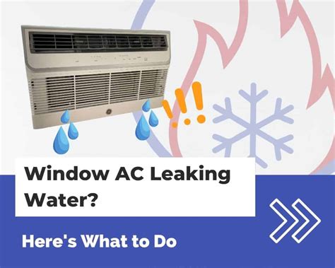 Window AC Leaking Water Heres What To Do HVAC Training Shop