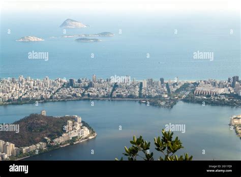 Aerial View Of Rio De Janeiro Ipanema Neighborhood Brazil Stock Photo