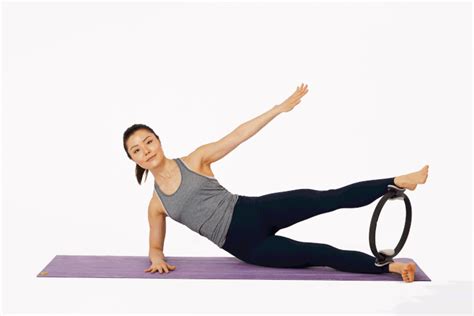 Learn To Use The Pilates Magic Circle For Side Lying Leg Presses Leg