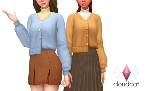 Sims 4 Incheon Cardigan The Sims Book