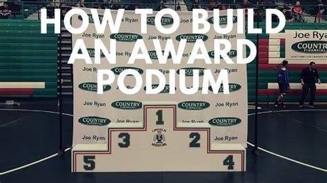 How To Build An Awards Podium Youtube
