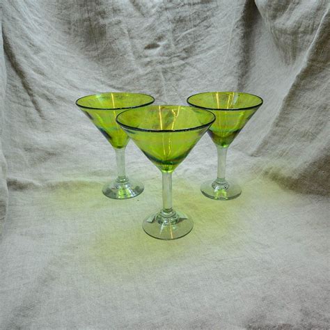 Martini Glass Lime Green Martini Glass Glass Martini