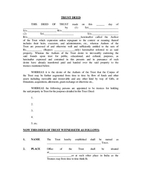 2023 Deed Of Trust Form Fillable Printable Pdf And Forms Handypdf
