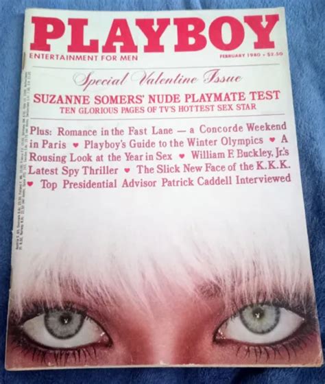 Playboy February Suzanne Somers Farrah Fawcett Vintage Mens Retro Caddell Picclick