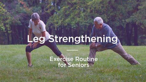 Leg Strengthening Exercises For Seniors For Support