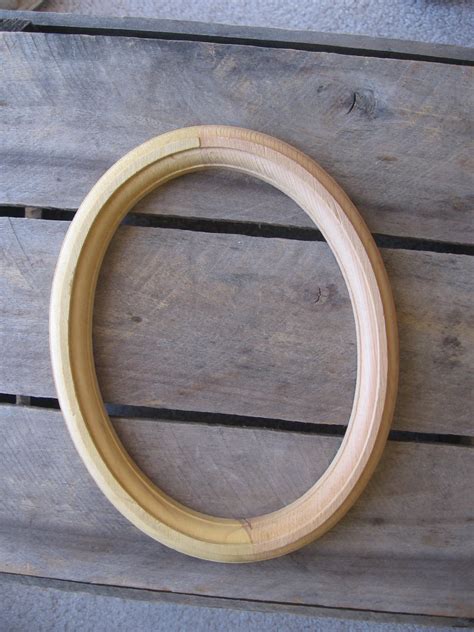 Unfinished Wood Oval Picture Frame Ready To By Myvintagetable