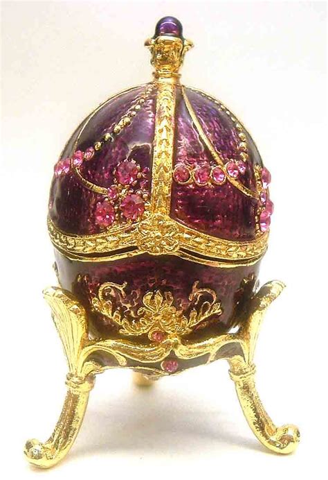 Romanov Purple Jeweled Mini Egg By Fabergé ⊱╮ Great Works Of Art
