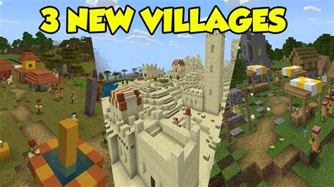 3 New Villages Coming To Minecraft Pe 19 Youtube
