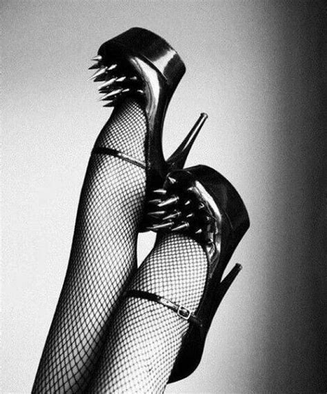 dark fashion gothic fashion fashion shoes metal fashion high fashion stiletto heels high