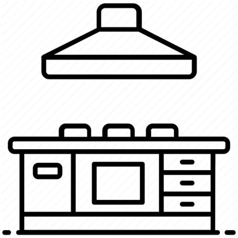 Kitchen cabinets, kitchen fitting, kitchen interior, kitchen room, modern kitchen icon ...