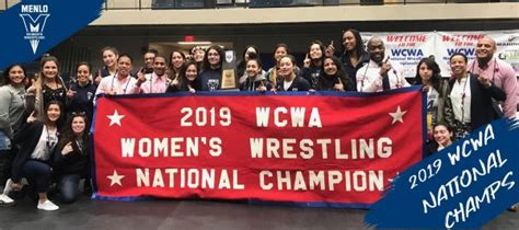 Menlo College Womens Wrestling Wins 2019 Wcwa National Championship