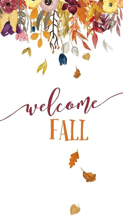 Welcome Fall Backgrounds Welcome Fall Fall Wallpaper Iphone Wallpaper