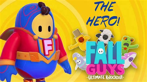 Fall Guys Hero Skin Gameplay Super Hero Skin Youtube