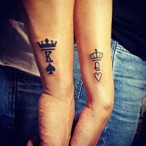 Matching bios for couples matching couple bios matching instagram names for couple cute couple matching names for insta. insta__tatt00s | Couple tattoos, Matching tattoos, Queen tattoo