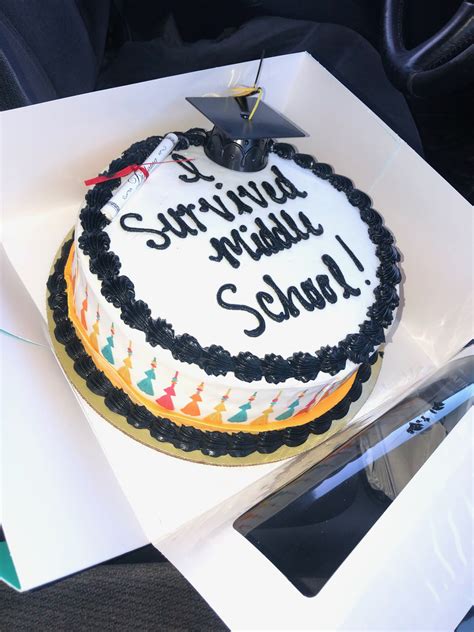 Eleven have already graduated from high school, but if i'm counting correctly there are about 16 left who haven't. I Survived Middle School | Graduation Cake | 8th Grade ...