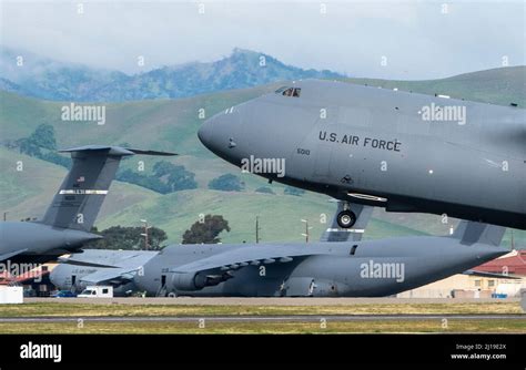 A Us Air Force C 5m Super Galaxy Takes Off From Travis Air Force Base