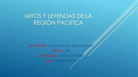 Calaméo Mitos Y Leyendas De La Región Pacifica