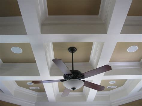 These panels are mostly made of plastic flat boards and come in a standard size of 24″x24″. A coffered ceiling is a ceiling that consists of recessed ...