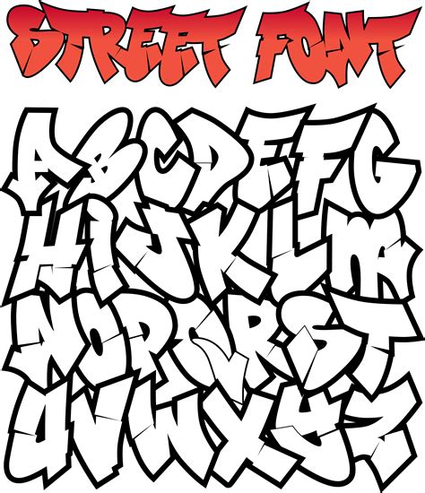 Graffiti Street Font 1220280 Vector Art At Vecteezy