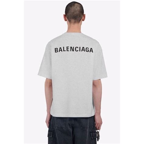 Camiseta Masculina Cinza Feminina Balenciaga Luxo Grife Marca