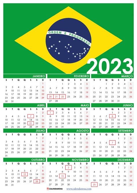 Calendário 2023 Pdf Para Imprimir