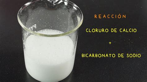 Reacción Bicarbonato De Sodio Y Cloruro De Calcio Nahco3 Cacl2