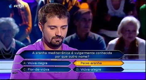 Последние твиты от viúva negra (@gisguaitolini). Concorrente Quem Quer Ser Milionario erra primeira ...