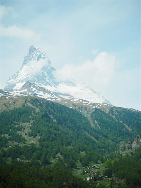 Beautiful Mountain Landscape With Views Of The Matterhorn Form Zermatt