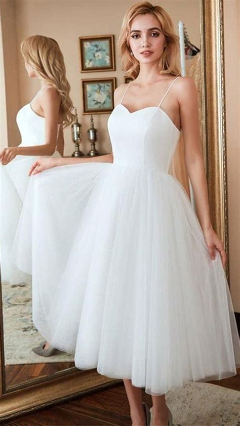 White Homecoming Dresses White Formal Evening Dresses Ks7375 Kısa