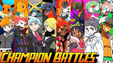 Evolution Of Pokémon Champion Battles 1996 2016 Youtube