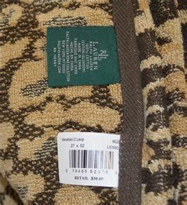 Add classic style to your bathroom with the sanders bath towel from lauren ralph lauren, featuring ribbed cotton dobby, a turned hem and antimicrobial features. RALPH LAUREN Venetian Court Leopard BATH TOWEL ~ HAND ...
