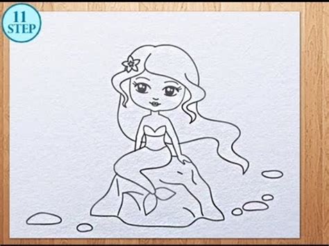 'through children's eyes' portal is a virtual gallery of creativity. How to draw a mermaid - YouTube