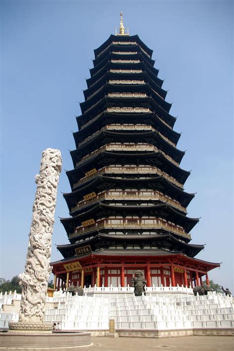 20090919 Changzhou Tianning Temple Pagoda 5223 Świątynia Tianning W