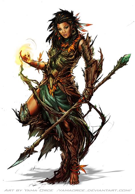 Female Druid By Yamaorce With Images Character Art Character