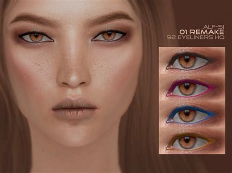 Eyeliner 01 Remake Hq By Alf Si At Tsr Sims 4 Updates