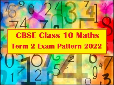 Cbse Class Maths Term Exam Paper Pattern Chapter Wise