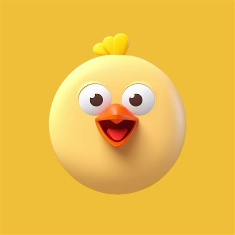 premium psd cute chick 3d character illustration vector