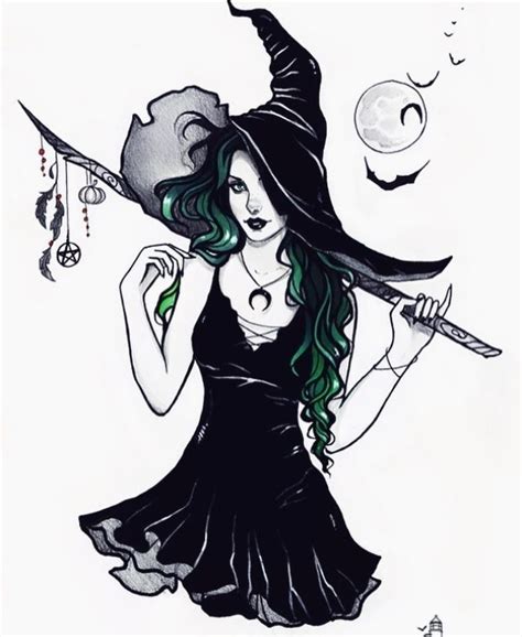 Pin By Corrina Maslanka On Fantasia Witch Art Witch Drawing Cartoon
