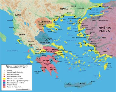 Pin by Paulo Junior on Civilizações é Guerras Ancient greece map