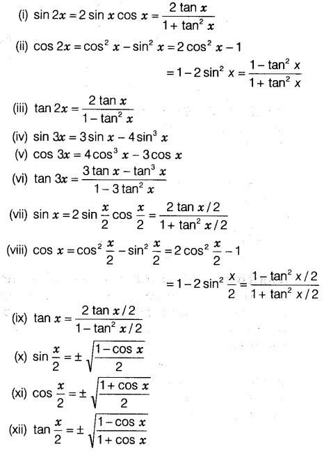 Trigonometric Functions Class 11 Notes Maths Chapter 3 Learn Cbse