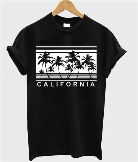 California Palm Trees T Shirt Printed Shirts Tee Shirts California
