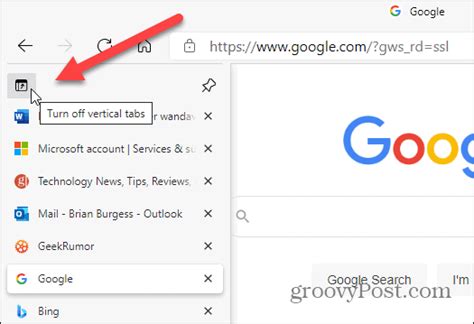 How To Enable And Use Vertical Tabs On Microsoft Edge Grovetech