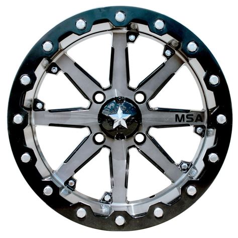 Msa M21 Lok Beadlock Atv Wheel Gunmetal 14x10 10mm 4110 M21