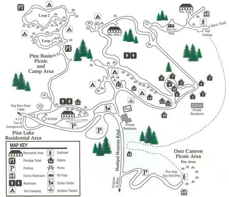 Hualapai Mountain Park Map Maps Pinterest Mountain Park Park And