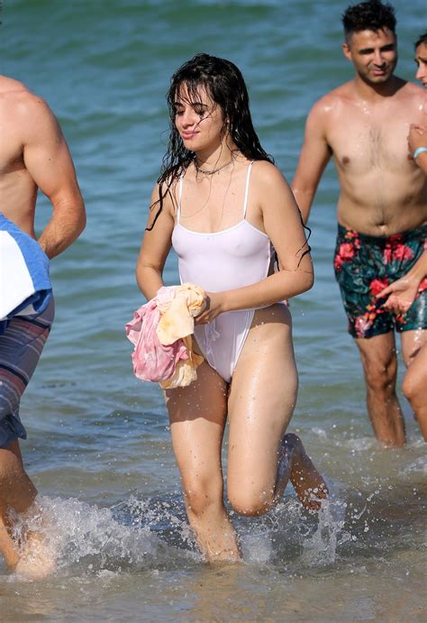 Camila Cabello Thefappening Tits And Cameltoe At A Beach In Miami