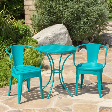 Colmar Outdoor 3 Piece Bistro Set By Christopher Knight Home Outdoor