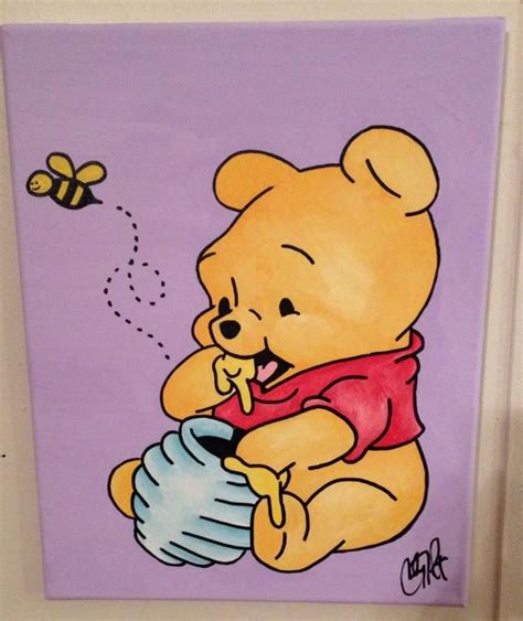 Baby Pooh Canvas By Cody Haga Disney Canvas Art Small Canvas Art