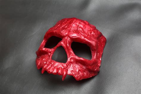 Vampire Skull Half Mask Etsy