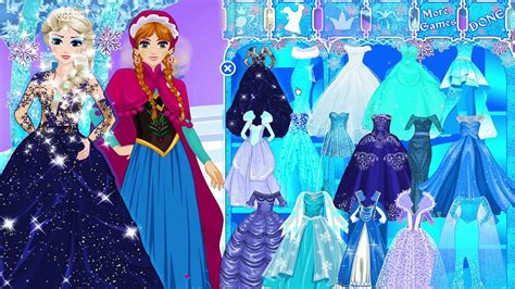 Disney Frozen Cartoon Dress Up Game Frozen Anna And Elsa Makeover